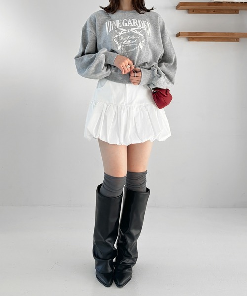 Heather（ヘザー）の「シアーキリカエリブSOX　964396（ソックス/靴下・レディース・グレー/アイボリー/ブラック/オフホワイト・FREE）」の21枚目の写真