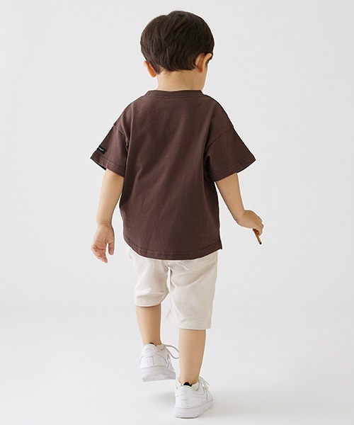 petit main(プティマイン)の「カラーハーフパンツ(その他パンツ・キッズ・チャコール/ラベンダー/オレンジ/ターコイズブルー/イエロー/カーキ/ベージュ・90cm/100cm/110cm/120cm/130cm)」の9枚目の写真