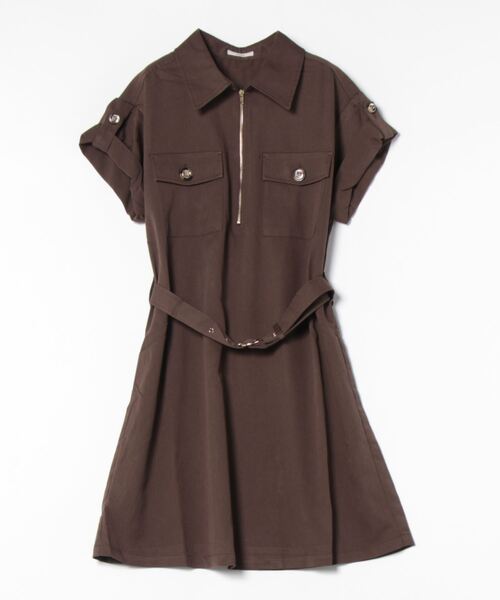 TORTE（トルテ）の「CPOロールアップワンピース（ワンピース・レディース・ホワイト/ブラック/ベージュ系その他/ダークブルー/ブラウン・FREE）」の4枚目の写真