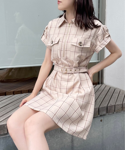 TORTE（トルテ）の「CPOロールアップワンピース（ワンピース・レディース・ホワイト/ブラック/ベージュ系その他/ダークブルー/ブラウン・FREE）」の5枚目の写真