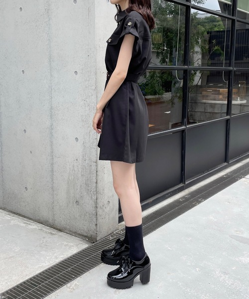 TORTE（トルテ）の「CPOロールアップワンピース（ワンピース・レディース・ホワイト/ブラック/ベージュ系その他/ダークブルー/ブラウン・FREE）」の13枚目の写真