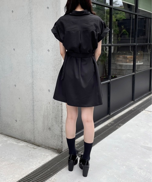 TORTE（トルテ）の「CPOロールアップワンピース（ワンピース・レディース・ホワイト/ブラック/ベージュ系その他/ダークブルー/ブラウン・FREE）」の14枚目の写真