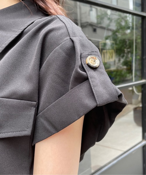 TORTE（トルテ）の「CPOロールアップワンピース（ワンピース・レディース・ホワイト/ブラック/ベージュ系その他/ダークブルー/ブラウン・FREE）」の19枚目の写真