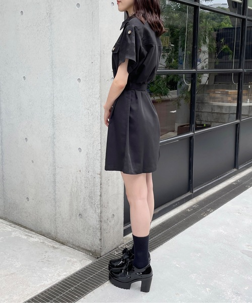 TORTE（トルテ）の「CPOロールアップワンピース（ワンピース・レディース・ホワイト/ブラック/ベージュ系その他/ダークブルー/ブラウン・FREE）」の22枚目の写真