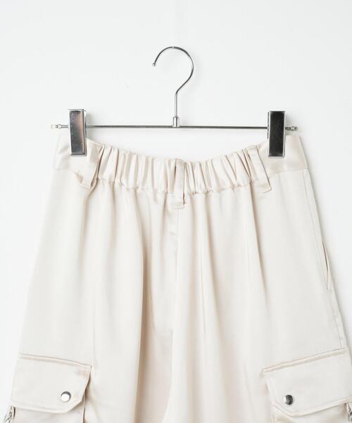 WEGO（ウィゴー）の「WEGO/サテンカーゴパンツ（カーゴパンツ・レディース・アイボリー・FREE）」の21枚目の写真