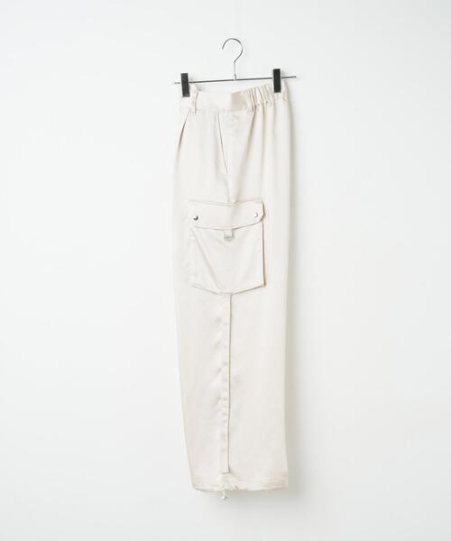 WEGO（ウィゴー）の「WEGO/サテンカーゴパンツ（カーゴパンツ・レディース・アイボリー・FREE）」の22枚目の写真