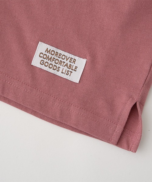 b・ROOM(ビールーム)の「【型崩れしないやわらかコットン】バイカラーポケットTシャツ(Tシャツ/カットソー・キッズ・アイボリー/グレイッシュベージュ/レッド/マスタード/チャコール・100cm/110cm/120cm/130cm/140cm/150cm)」の22枚目の写真