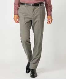 MEN'S BIGI | トリコットコーデュロイ千鳥格子プリントスラックスパンツ＜セットアップ対応＞(スラックス)