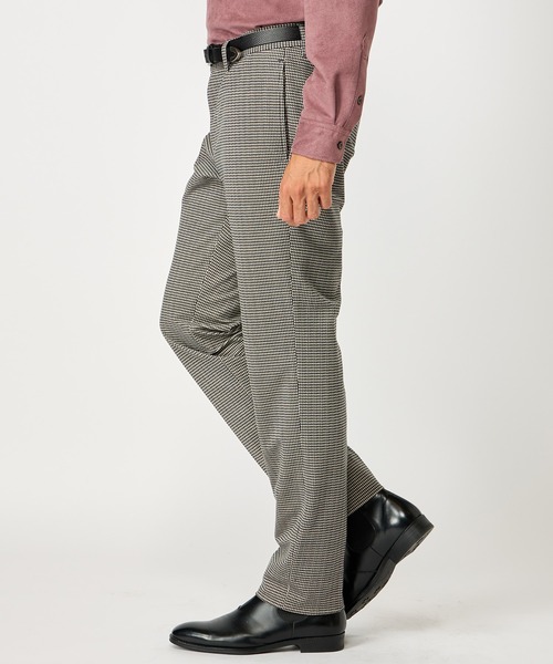 MEN'S BIGI（メンズビギ）の「トリコットコーデュロイ千鳥格子プリントスラックスパンツ＜セットアップ対応＞（スラックス・メンズ・ブラウン/グレー・02/03/01/04）」の15枚目の写真