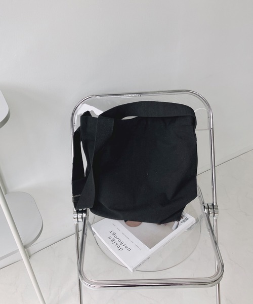 AS KNOW AS plus（アズノゥアズプラス）の「○キャンバスショルダーバッグ（ショルダーバッグ・レディース・アイボリー/ブラック/グリーン/グレー・FREE）」の9枚目の写真