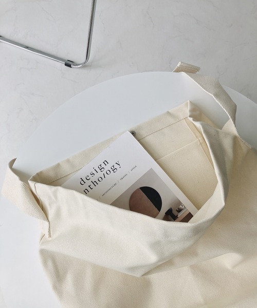 AS KNOW AS plus（アズノゥアズプラス）の「○キャンバスショルダーバッグ（ショルダーバッグ・レディース・アイボリー/ブラック/グリーン/グレー・FREE）」の21枚目の写真