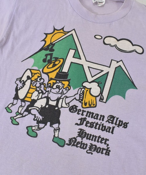 【ヴィンテージ古着】80-90's ヴィンテージプリントTシャツ German Alps Festival New York（Tシャツ/カットソー）｜VINTAGE（ヴィンテージ）