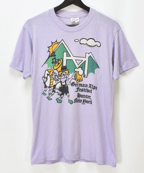 【ヴィンテージ古着】80-90's ヴィンテージプリントTシャツ German Alps Festival New York（Tシャツ/カットソー）｜VINTAGE（ヴィンテージ）