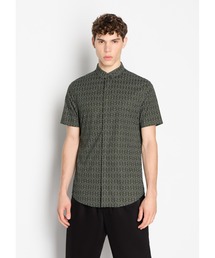 ARMANI EXCHANGE | 【A|X アルマーニ エクスチェンジ】オールオーバーロゴ　半袖シャツ/SLIM(シャツ/ブラウス)