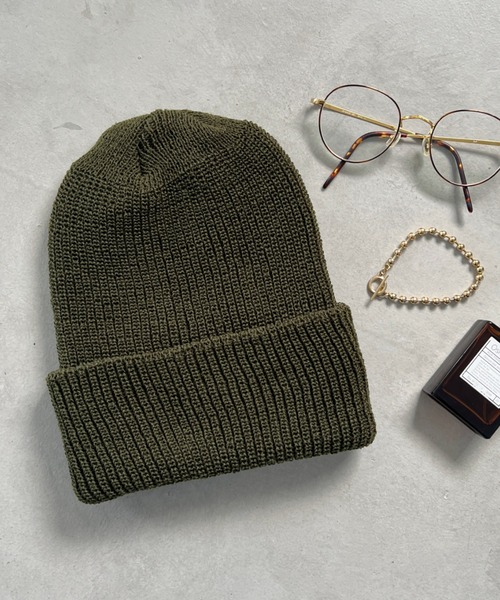 ROTHCO（ロスコ）の「ROTHCO(ロスコ)/Acrylic Watch Cap アクリルワッチニットキャップ　ビーニー　ニット帽　ユニセックス（ニットキャップ/ビーニー・メンズ・オレンジ/ライム/オリーブ/カーキ/グレー/ネイビー/ブラウン/チャコールグレー/ブラック・FREE）」の5枚目の写真