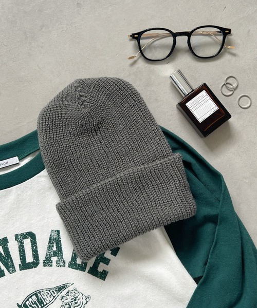 ROTHCO（ロスコ）の「ROTHCO(ロスコ)/Acrylic Watch Cap アクリルワッチニットキャップ　ビーニー　ニット帽　ユニセックス（ニットキャップ/ビーニー・メンズ・オレンジ/ライム/オリーブ/カーキ/グレー/ネイビー/ブラウン/チャコールグレー/ブラック・FREE）」の6枚目の写真