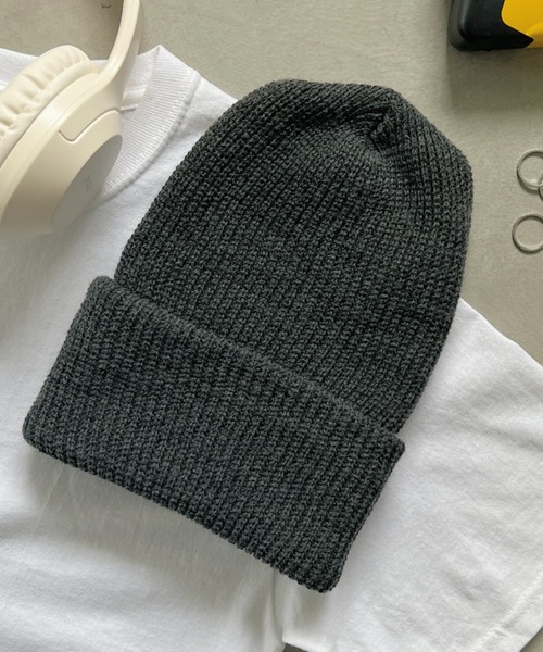 ROTHCO（ロスコ）の「ROTHCO(ロスコ)/Acrylic Watch Cap アクリルワッチニットキャップ　ビーニー　ニット帽　ユニセックス（ニットキャップ/ビーニー・メンズ・オレンジ/ライム/オリーブ/カーキ/グレー/ネイビー/ブラウン/チャコールグレー/ブラック・FREE）」の2枚目の写真