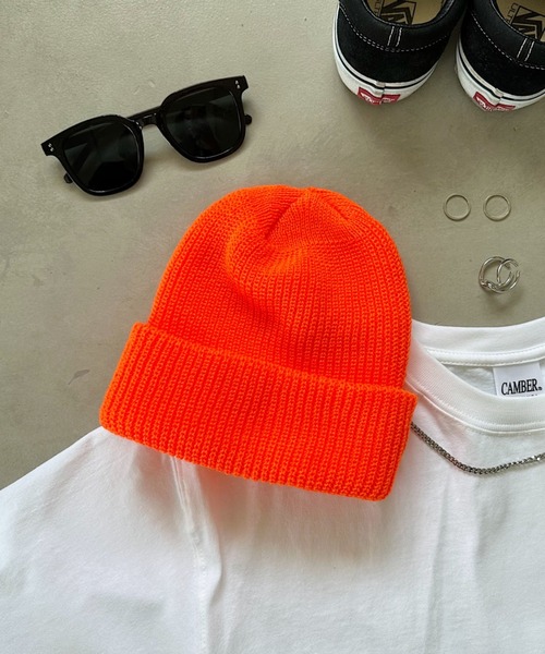 ROTHCO（ロスコ）の「ROTHCO(ロスコ)/Acrylic Watch Cap アクリルワッチニットキャップ　ビーニー　ニット帽　ユニセックス（ニットキャップ/ビーニー・メンズ・オレンジ/ライム/オリーブ/カーキ/グレー/ネイビー/ブラウン/チャコールグレー/ブラック・FREE）」の9枚目の写真