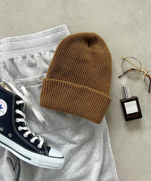 ROTHCO（ロスコ）の「ROTHCO(ロスコ)/Acrylic Watch Cap アクリルワッチニットキャップ　ビーニー　ニット帽　ユニセックス（ニットキャップ/ビーニー・メンズ・オレンジ/ライム/オリーブ/カーキ/グレー/ネイビー/ブラウン/チャコールグレー/ブラック・FREE）」の11枚目の写真