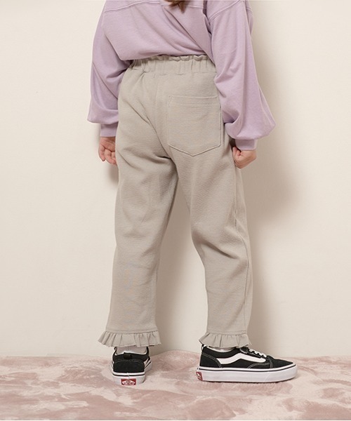 Lycee mine(リセマイン)の「【エニウェアシリーズ】9分丈裾フリルパンツ(その他パンツ・キッズ・スカイブルー/ブラック/モカ/ベビーピンク/ライトベージュ/グレイッシュベージュ・100cm/110cm/120cm/130cm/140cm)」の11枚目の写真