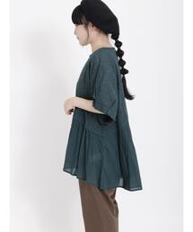 Samansa Mos2 | インドカットワークレース切替ブラウス(シャツ/ブラウス)