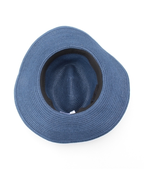 THE EMPORIUM（ジエンポリアム）の「リボン付きツバ広ハット（ハット・レディース・ベージュ/ブルー/ホワイト・00）」の4枚目の写真
