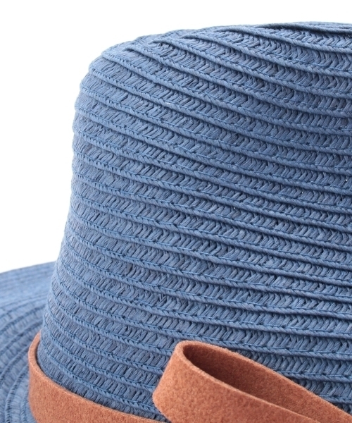 THE EMPORIUM（ジエンポリアム）の「リボン付きツバ広ハット（ハット・レディース・ベージュ/ブルー/ホワイト・00）」の5枚目の写真