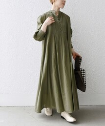 SHIPS any:〈洗濯機可能〉キャンブリック ピンタック フレア ワンピース