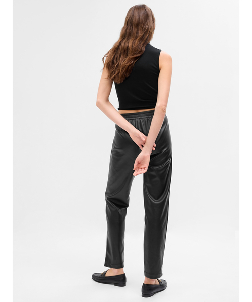 GAP（ギャップ）の「フェイクレザー イージーパンツ（その他パンツ・レディース・ブラック・S/M/XXS/L/XS）」の2枚目の写真