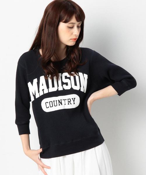 Another Edition(アナザーエディション)の「GOOD ROCK SPEEDロゴクルーネックロングスリーブ/BCgood/s LOGO CN LSL◆(Tシャツ/カットソー・レディース・ナチュラル/ネイビー・フリ-)」の9枚目の写真