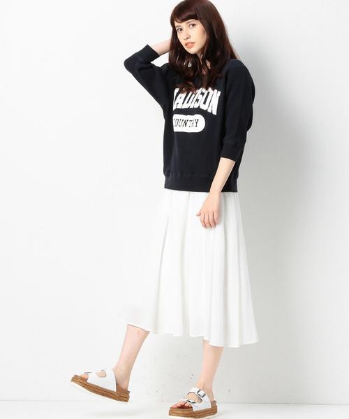 Another Edition(アナザーエディション)の「GOOD ROCK SPEEDロゴクルーネックロングスリーブ/BCgood/s LOGO CN LSL◆(Tシャツ/カットソー・レディース・ナチュラル/ネイビー・フリ-)」の11枚目の写真