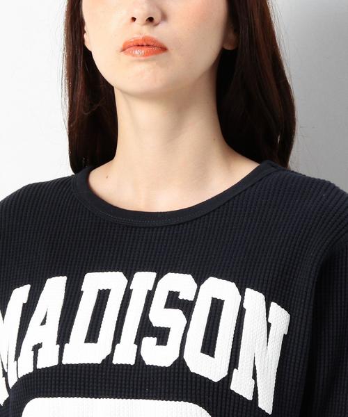 Another Edition(アナザーエディション)の「GOOD ROCK SPEEDロゴクルーネックロングスリーブ/BCgood/s LOGO CN LSL◆(Tシャツ/カットソー・レディース・ナチュラル/ネイビー・フリ-)」の12枚目の写真