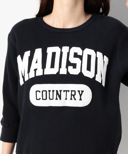 Another Edition(アナザーエディション)の「GOOD ROCK SPEEDロゴクルーネックロングスリーブ/BCgood/s LOGO CN LSL◆(Tシャツ/カットソー・レディース・ナチュラル/ネイビー・フリ-)」の5枚目の写真