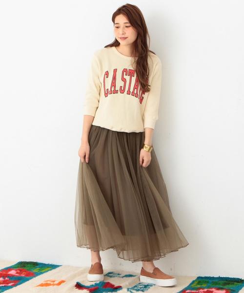 Another Edition(アナザーエディション)の「GOOD ROCK SPEEDロゴクルーネックロングスリーブ/BCgood/s LOGO CN LSL◆(Tシャツ/カットソー・レディース・ナチュラル/ネイビー・フリ-)」の8枚目の写真