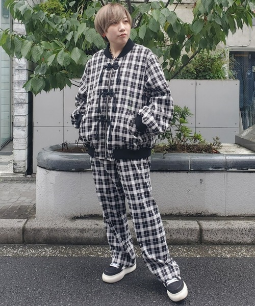 Candy Stripper（キャンディストリッパー）の「CHINA CHECK MA-1（MA-1・レディース・ブルー/ブラック/レッド・2）」の9枚目の写真