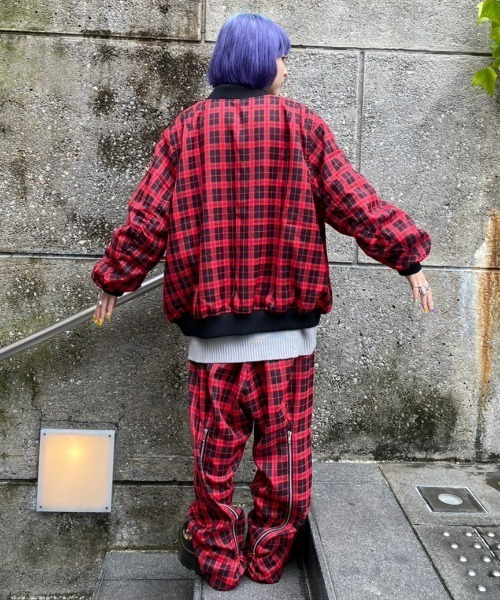 Candy Stripper（キャンディストリッパー）の「CHINA CHECK MA-1（MA-1・レディース・ブルー/ブラック/レッド・2）」の13枚目の写真