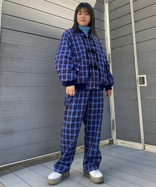 Candy Stripper（キャンディストリッパー）の「CHINA CHECK MA-1（MA-1・レディース・ブルー/ブラック/レッド・2）」の16枚目の写真