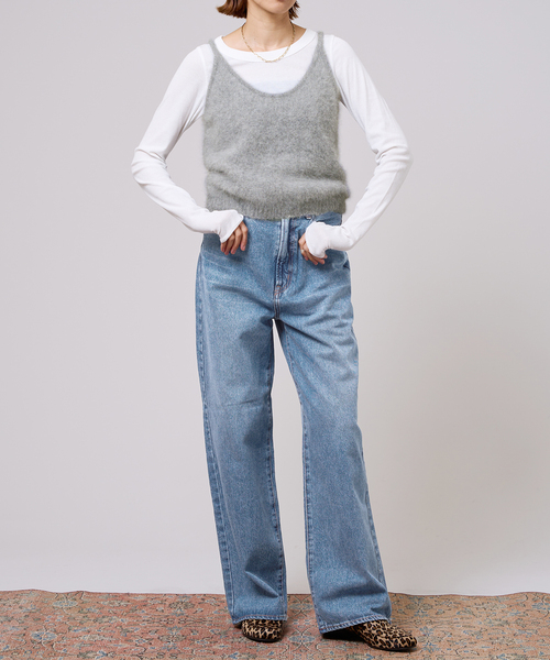 IENA LA BOUCLE ファーニットキャミソール（ニット/セーター）｜IENA