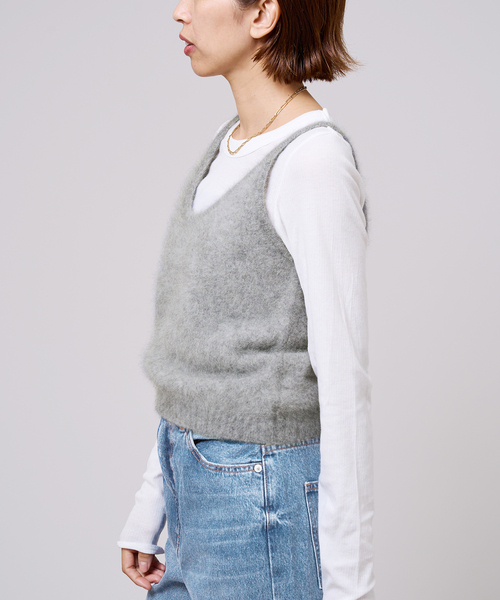 IENA LA BOUCLE ファーニットキャミソール（ニット/セーター）｜IENA