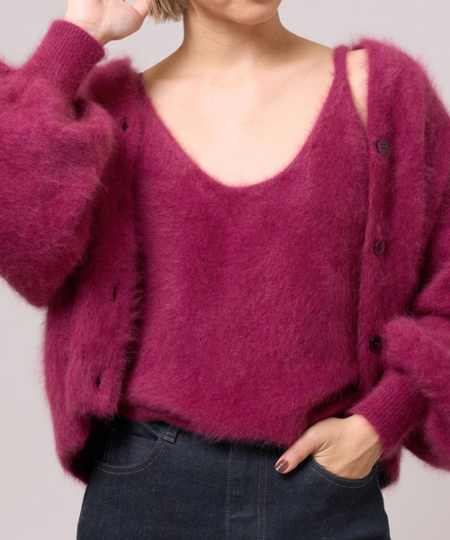 IENA LA BOUCLE ファーニットキャミソール（ニット/セーター）｜IENA