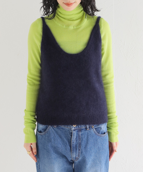 IENA LA BOUCLE ファーニットキャミソール（ニット/セーター）｜IENA