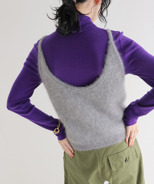 IENA LA BOUCLE ファーニットキャミソール（ニット/セーター）｜IENA