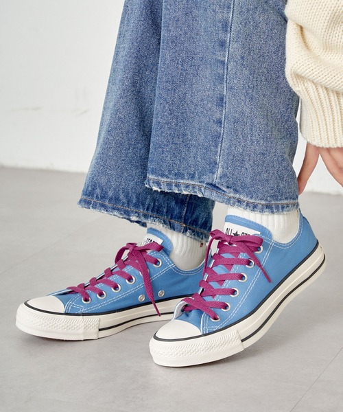 CONVERSE（コンバース）の「【CONVERSE/コンバース】ALL STAR BURNTCOLORS OX（スニーカー・レディース・ブルー/ピンク・23.5cm/24cm/24.5cm）」の7枚目の写真