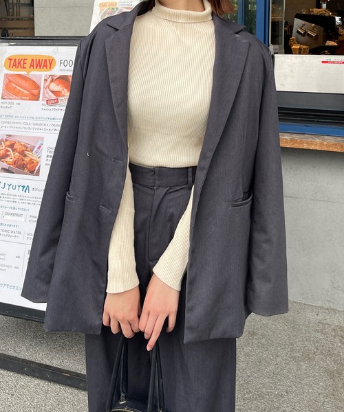 Ambre Ciel(アンブルシエル)の「タートルネックリブニット/WEB/EC限定商品(ニット/セーター・レディース・グリーン/グレー/オレンジ系その他/ブラック/アイボリー・FREE)」の13枚目の写真