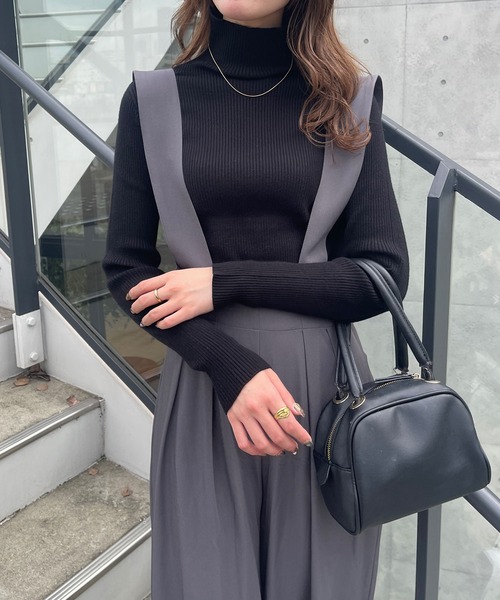 Ambre Ciel(アンブルシエル)の「タートルネックリブニット/WEB/EC限定商品(ニット/セーター・レディース・グリーン/グレー/オレンジ系その他/ブラック/アイボリー・FREE)」の17枚目の写真