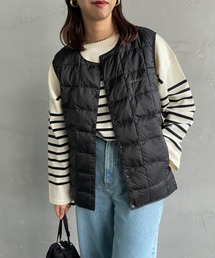 [GRAMICCI×TAION/グラミチ×タイオン] ブランドロゴ刺繍 インナーダウンベスト