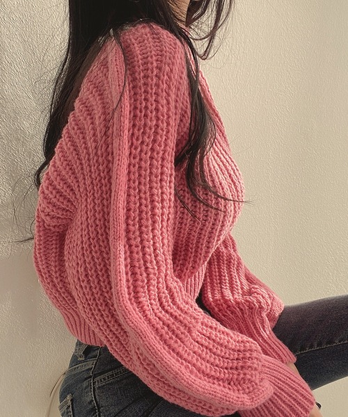 セール】ローゲージクロップドニット（ニット/セーター）｜Girly Doll