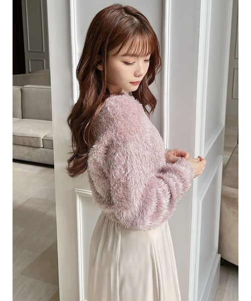 RESEXXY（リゼクシー）の「バナナスリーブラメニット（ニット/セーター・レディース・ピンク/ブルー/ベージュ・FREE）」の17枚目の写真