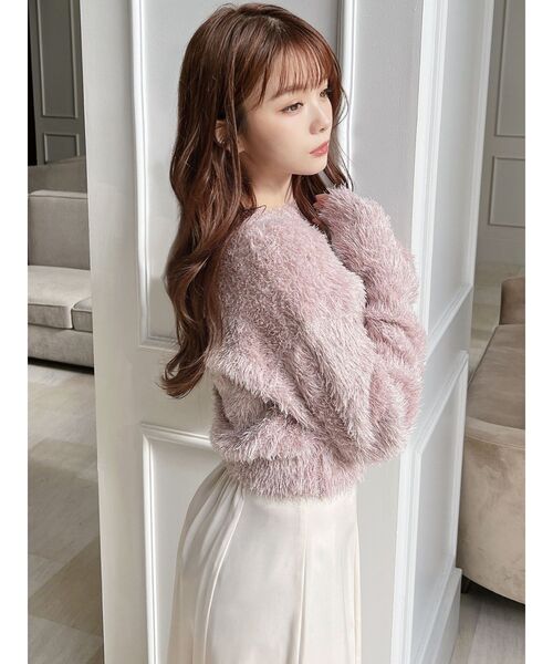 RESEXXY（リゼクシー）の「バナナスリーブラメニット（ニット/セーター・レディース・ピンク/ブルー/ベージュ・FREE）」の18枚目の写真