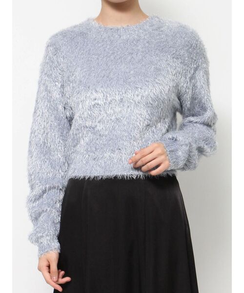 RESEXXY（リゼクシー）の「バナナスリーブラメニット（ニット/セーター・レディース・ピンク/ブルー/ベージュ・FREE）」の10枚目の写真